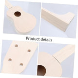 Toyvian 3 Sets Diy Ukulele Soprano Ukulele Kit Unfinished Ukulele Guitar Kit Ukulele Decoration Kit Music Instruments for Adults Diy Musical Toyvian