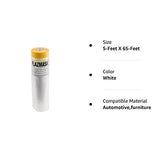 PlazMask Pre-Taped Masking Film (1 Roll, 5-Feet X 65-Feet) PlazMask