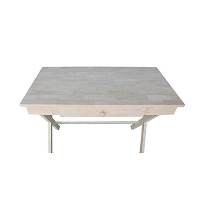 International Concepts Cross Leg Desk, Unfinished - WoodArtSupply