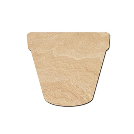 Flower Pot Wood Cutouts for crafts, Laser Cut Wood Shapes 5mm thick Baltic Birch Wood, Multiple Sizes Available Elliefont Styles