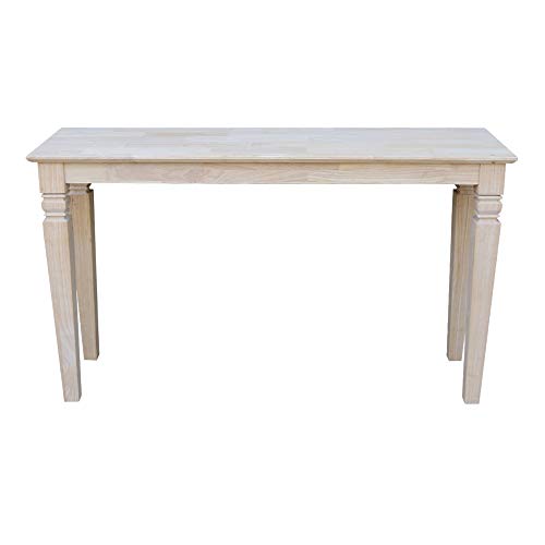 International Concepts Java Console or Sofa Table Unfinished - WoodArtSupply