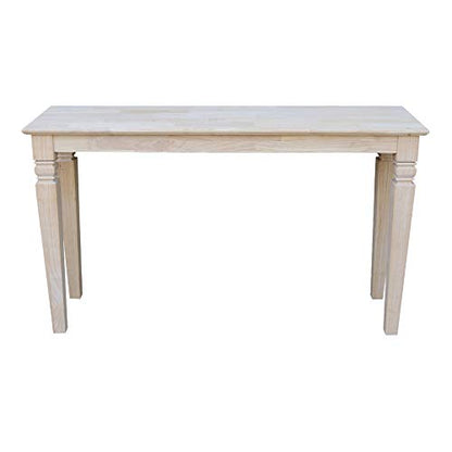 International Concepts Java Console or Sofa Table Unfinished - WoodArtSupply