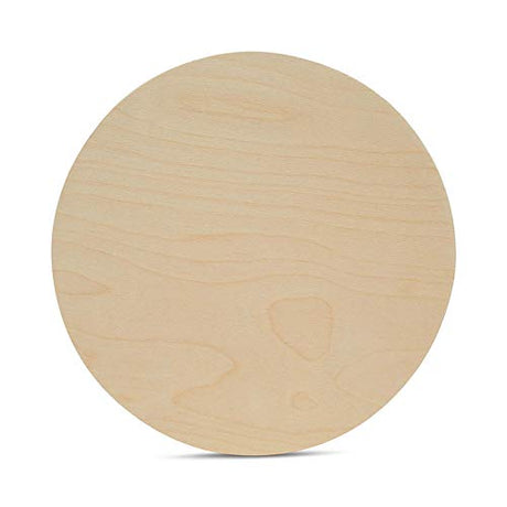 Wood Circles 16 inch, 1/4 Inch Thick, Birch Plywood Discs, Pack of 5 Unfinished Wood Circles for Crafts, Wood Rounds by Woodpeckers Woodpeckers