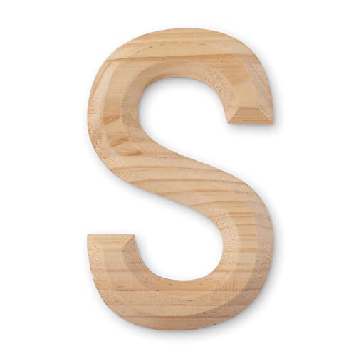 8”; Beveled Wood Letter by Make Market®