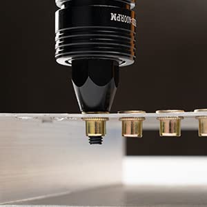 HIFESON Pneumatic Rivet Nut Gun with 1/4 & 5/16 & 3/8 Self-Locking Head Gun,Quick-Change Mandrels,Industrial Grade Adjustable Speed Air Rivnut Gun HIFESON