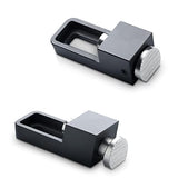 Low-Profile CNC Vise Clamp Kit, Set of 2, Heavy-Duty Stainless-Steel Jaws with 10° Angle for T-Track, Workbench, Router, and Jig Support, Includes DOG RIVER TOOLS