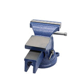 Nakkaa 5" Bench Vise Ductile Cast Iron Bench Vise with 360° Flexible Swivel Locking Base Heavy Duty Home Work 5 Inch Bench Vice Nakkaa