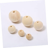 KALLORY 200pcs Small Wooden Beads Spacer Loose Beads Wooden Charm Beads Wood Craft Beads Jewelry Making Beads Wood Loose Beads Unfinished Spacer KALLORY