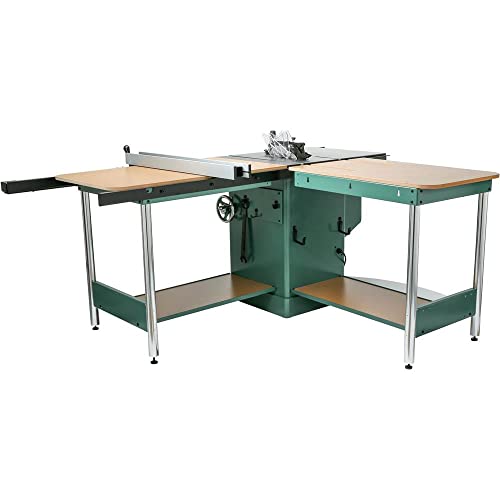 Grizzly Industrial G0651-10" 3 HP 220V Heavy Duty Cabinet Table Saw - WoodArtSupply