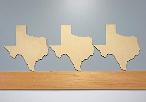 Big Texas State Cutout - 3 Pack - 1/4'' MDF - WoodArtSupply