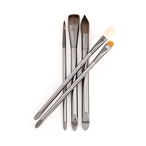 Royal & Langnickel 5 Piece Zen Series 83 Pointed Oval Watercolor Brush Set