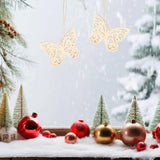 EXCEART 10pcs Unfinished Wooden Cutouts Butterfly Wood Slice Shapes Pieces Wood Discs for DIY Crafts Confetti Hanging Ornaments Table Scatter EXCEART