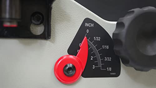 Cutech 40160HB 6-Inch Spiral Cutterhead Benchtop Jointer with 12 Tungsten Carbide Inserts, 30-Inch teflon Coated Tables, and 2-1/2-Inch Dust Port CUTECH