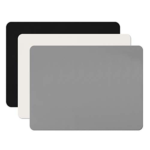3 Pack Silicone Sheet for Crafts, Resin Jewelry Casting Molds Mat, Food Grade Silicone Placemat, Multipurpose Table Protector, Nonstick Nonskid Gartful