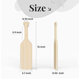 15" Inch Greek Fraternity Paddle, Solid Sorority Wood Paddle, Unfinished Pine Wooden Paddle, 1Pack NUEVEN