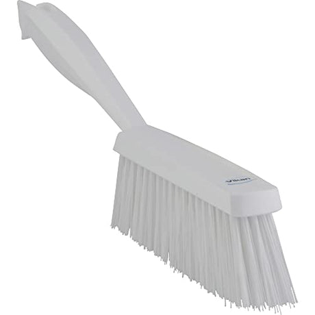 Vikan 45895 Bench Cleaning Brush, Polypropylene/Polyester Medium Bristle Dustpan Brush & Sweeper, 14 Inch, White Vikan