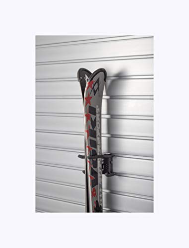 HandiWall Ski Hook with Locking Bracket for Sport Storage on Slatwall Panels - WoodArtSupply