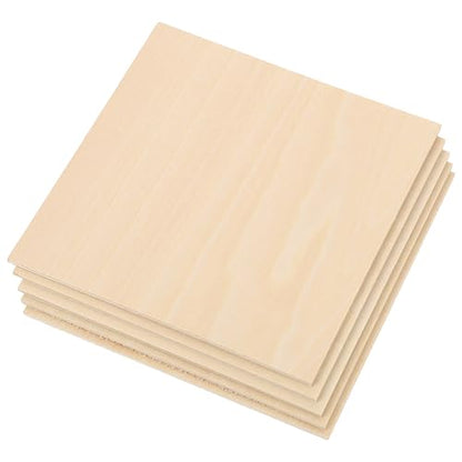 VILLCASE 25 pcs Board Hardwood Cut to Size Unfinished DIY Wood Planks Unfinished Wood Planks Accessories for DIY Wood Panel Decor Sign Making kit