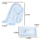Large Picture Frame Resin Molds, Love Letter Heart Silicone Molds for Epoxy Resin, Unique Heart and Stand Epoxy Casting Mold for DIY Photo Frame Art Wehous