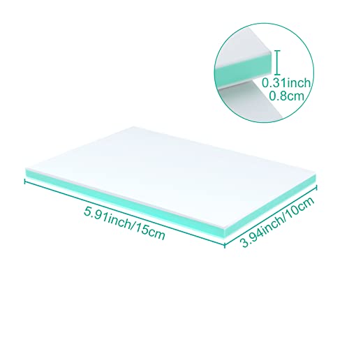 DAJAVE 13 Pack Rubber Stamp Making Kit, 4x6 Inch Rubber Carving Blocks, Linoleum Block for Printmaking, Printing DIY Crafts(Pink, Green, Craft Knife DAJAVE