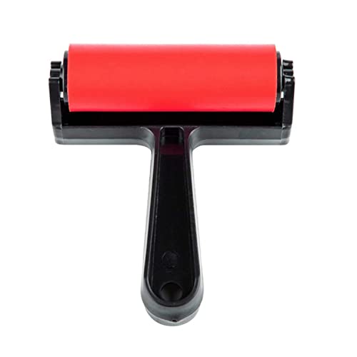 Rubber Roller, Diamond Painting Accessories, 4inch Rubber Brayer Roller for Printmaking Gluing Anti Skid Tape Construction Youfui