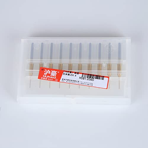 HUHAO 10Pcs CNC Machine Router Bit Mini PCB Carbide End Mill Tools 0.6mm Tip Cutting Bits CNC Milling Cutters Kit & CNC Cutter Milling HUHAO
