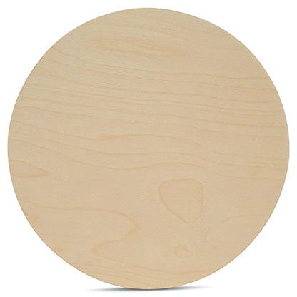 Wood Circles 30 inch, 1/4 Inch Thick, Birch Plywood Discs, Pack of 1 Unfinished Wood Circles for Crafts, Wood Rounds by Woodpeckers