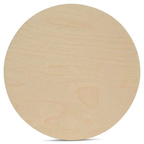 Wood Circles 30 inch, 1/4 Inch Thick, Birch Plywood Discs, Pack of 1 Unfinished Wood Circles for Crafts, Wood Rounds by Woodpeckers Woodpeckers
