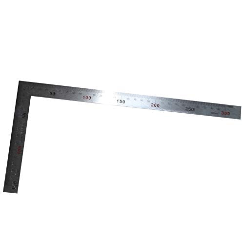 Utoolmart Right Angle Ruler, Framing Square Ruler, 150 x 300mm Stainless Steel, L Shape Ruler, Framing Ruler, Try Square Ruler Tools for Carpenter Utoolmart