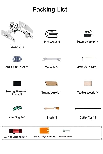 Aufero Laser 1 Laser Engraver, 5W Diode Short Focus Laser Engraver, Laser Engraving Machine for Wood/Leather, 7.1x7.inch Engraving Area, Aufero