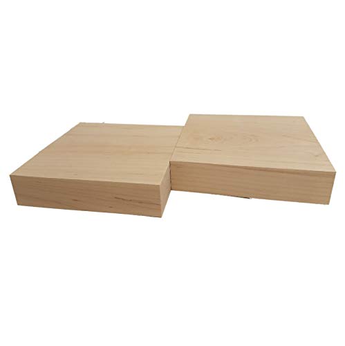 Barrington Hardwoods Maple Lumber Bowl Blanks (2pc) (2" x 8" x 8") Barrington Hardwoods