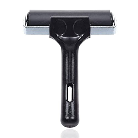 4-Inch Rubber Brayer Roller for Printmaking, Manual Roller Tool for Printmaking/Wallpaper/Gluing Application/Painting/Craft ATB