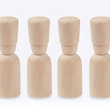 Healifty 10pcs Doodle Wooden Man Hand-Painted Wooden Puppet Craft Unfinished Wood Doll Bodies Wood Peg Dolls Kids Wooden Toys DIY Drawing Wooden Healifty