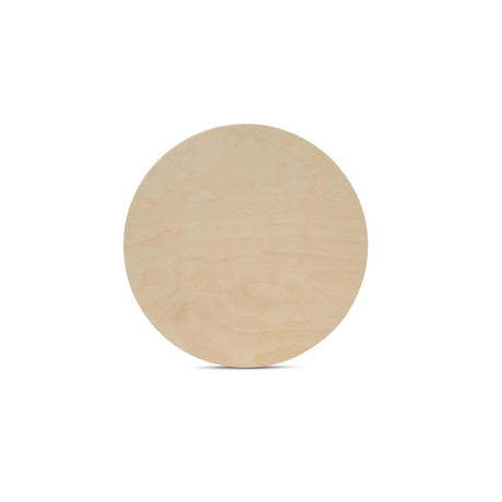 Wood Circle Disc 5 inch Diameter, 1/2 inch Thick, Birch Plywood, Pack of 10 Unfinished Round Wooden Circles for Crafts by Woodpeckers Woodpeckers