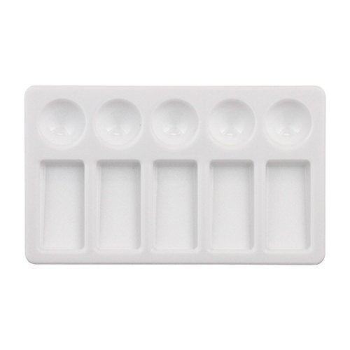 U.S. Art Supply 10-Well Plastic Rectangular Artist Painting Palette - Paint Color Mixing Tray - Kids, Art Students, Classroom, Craft Projects, Fun US Art Supply