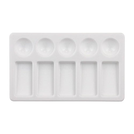 U.S. Art Supply 10-Well Plastic Rectangular Artist Painting Palette - Paint Color Mixing Tray - Kids, Art Students, Classroom, Craft Projects, Fun US Art Supply