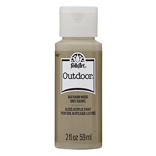 FolkArt Outdoor Acrylic Paint, 2 Oz, Barn Wood - WoodArtSupply