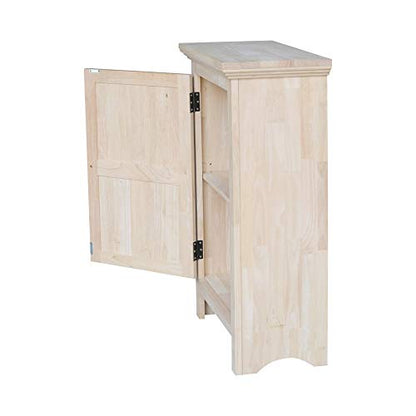 IC International Concepts Single Jelly Cabinet, 36-Inch, Unfinished - WoodArtSupply