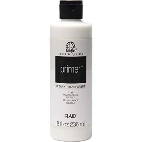 FolkArt, Clear Primer, 8 oz, 8 Fl Oz (Pack of 1) FolkArt
