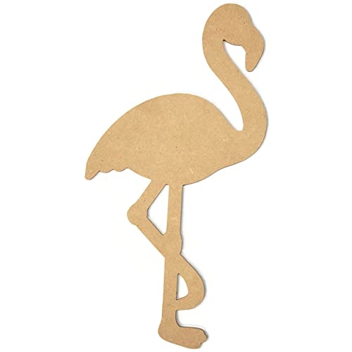 Michelle's aDOORable Creations Flamingo Cutout Unfinished Wood Nautical Beach Decor Summer Door Hanger - WoodArtSupply