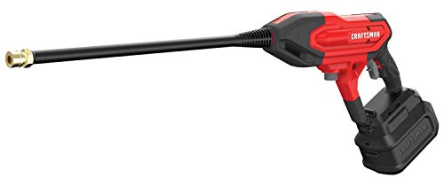 Craftsman V20 Cordless Pressure Washer Spray Gun, 350 Max PSI, with Extension, Soap Bottle, Battery and Charger Included (CMCPW350D1) Craftsman