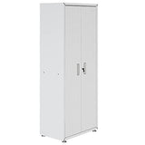 Manhattan Comfort Fortress Tall Wood Garage Cabinet in White Manhattan Comfort