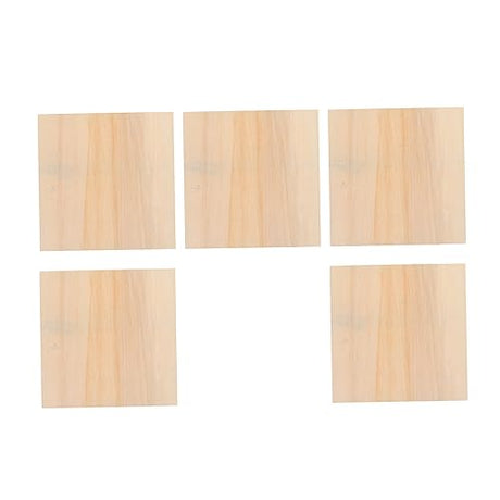 Operitacx 5pcs Blank Wooden Picture Frame Clay Pouring Panels Wooden Craft Shadow Boxes Personalized Photo Frame Brain Toy Children's Toys Unfinished Operitacx