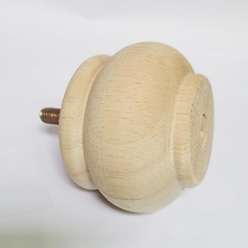 Btibpse 2 Inch Wooden Furniture Legs, Solid Wood Unpainted Replacement Furniture Legs, Ottoman/Loveseat Replacement Legs, Cabinet Btibpse