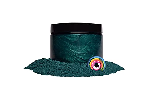 Mica Powder Pigment “Dark Ocean Green” (50g) Multipurpose DIY Arts and Crafts Additive | Woodworking, Natural Bath Bombs, Resin, Paint, Epoxy, Soap, Eye Candy