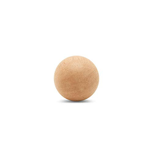 3 inch Wooden Round Ball, Bag of 5 Unfinished Natural Round Hardwood Balls, Smooth Birch Balls, for Crafts and DIY Projects (3 inch Diameter) by Woodpeckers