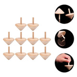 Tofficu 10pcs Wood Spinners Toys Unfinished Wood Tops DIY Wooden Tops Craft Gyroscopes for Kids Party Favors Painting Toys Art Craft Supplies Tofficu