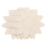 hobbyhub 5 PCS Sunflower Wooden Cutout Signs, Unfinished Wooden Signs Wood Sunflower Door Hangers 3mm for DIY Craft, Home Decoration, Welcome Signs hobbyhub