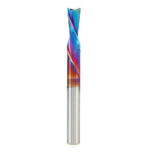 Amana Tool 46202-K Solid Carbide Spiral Plunge Router Bit Down Cut 1/4 Dia x 3/4 x 1/4 Inch Shank, Spektra Extreme Tool Life Coated Amana Tool