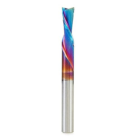 Amana Tool 46202-K Solid Carbide Spiral Plunge Router Bit Down Cut 1/4 Dia x 3/4 x 1/4 Inch Shank, Spektra Extreme Tool Life Coated Amana Tool